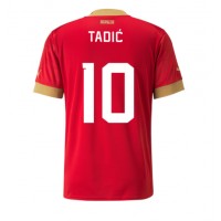 Serbien Dusan Tadic #10 Fußballbekleidung Heimtrikot WM 2022 Kurzarm